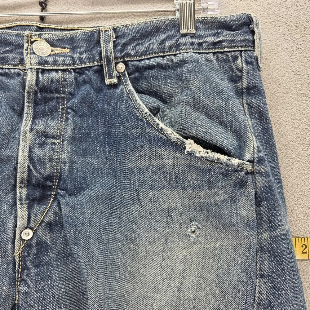 Vintage Levis Engineered Jeans Mens 34x32 Blue Buckle Back Twisted One Pocket